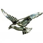 Deco Brushed Seagull BEAU 925 Silver