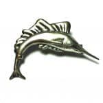 (T5) Vintage Mexican Silver 925 Swordfish Pin Broach