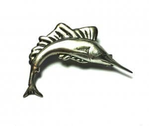 Vintage Mexican Silver 925 Swordfish Pin Broach
