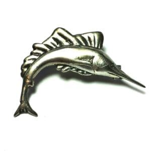 (T5) Vintage Mexican Silver 925 Swordfish Pin Broach
