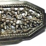 Vintage Indochina Royal Garden Keeper 800 Silver Brooch