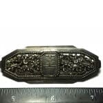 Vintage Indochina Royal Garden Keeper 800 Silver Brooch