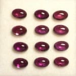 Garnet Raspberry Cabochon Oval 6x4mm (12 Pcs)
