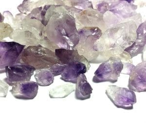 Amethyst & Clear Quartz Rough Specimen Points (100 ctw)