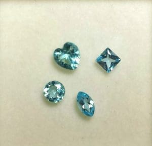 Topaz Blue Mixed Shapes SAMPLE (1 ctw Parcel)