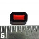 Garnet Emerald Cut 12x8mm 3.93Crts