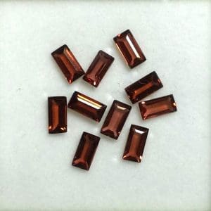Garnet Baguette Cut 5×2.5mm (12 Pcs)