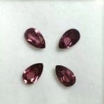 Garnet Raspberry Pear 7x4.5mm (4 Pcs)