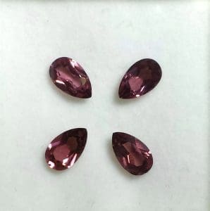 Garnet Raspberry Pear 7×4.5mm (4 Pcs)
