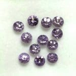 Amethyst Round Checkerboard Top 4mm (12 Pcs)