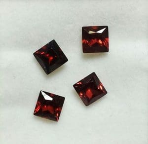 Garnet Princess Square Cut 5mm (4 Pcs)
