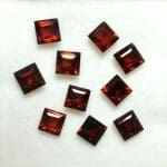 Garnet Square Cut 4mm (10 Pcs)