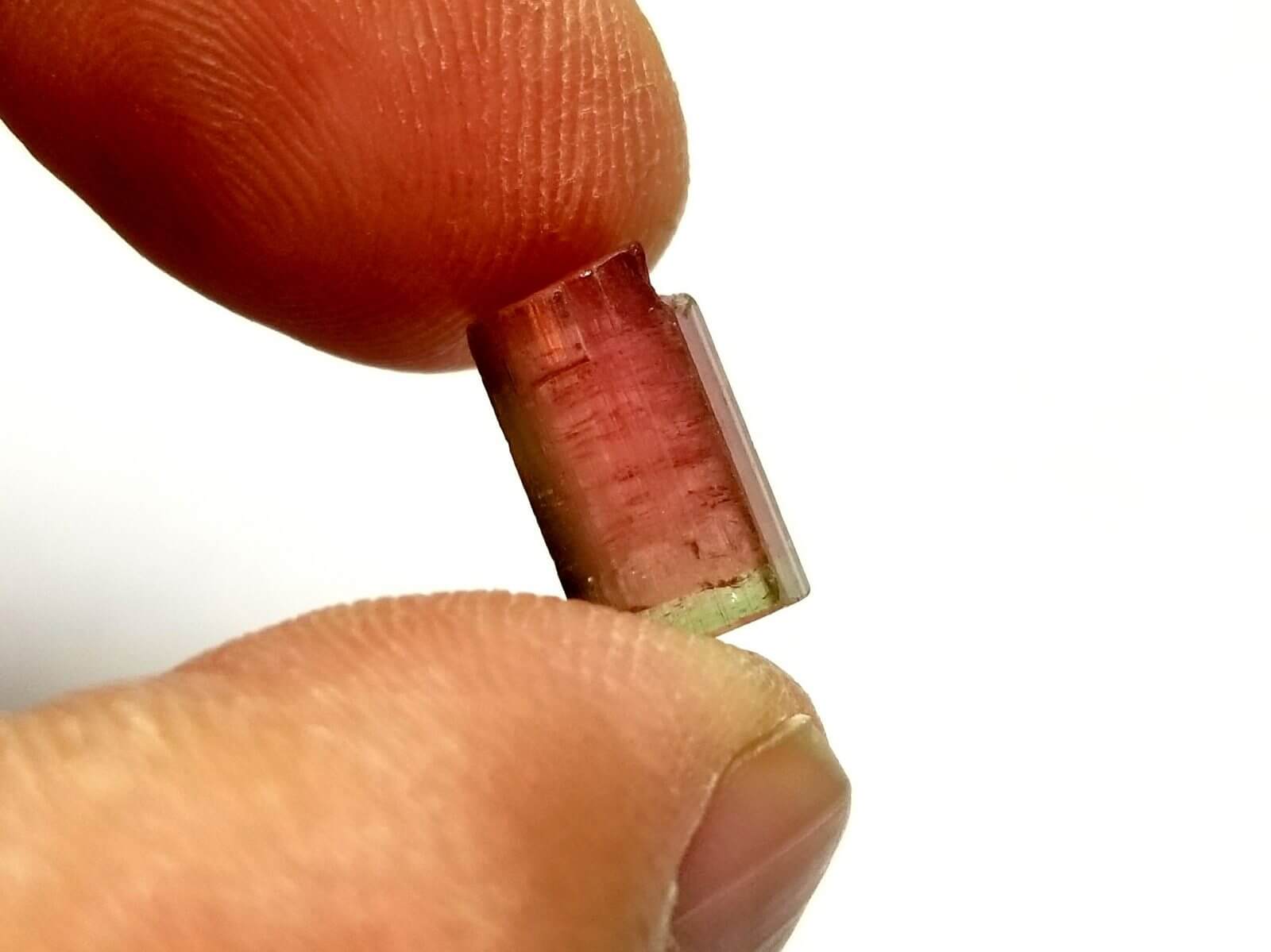 Tourmaline Multi-color Rough Specimen 1/2"x1/4" 7.50 Crts - Image 4