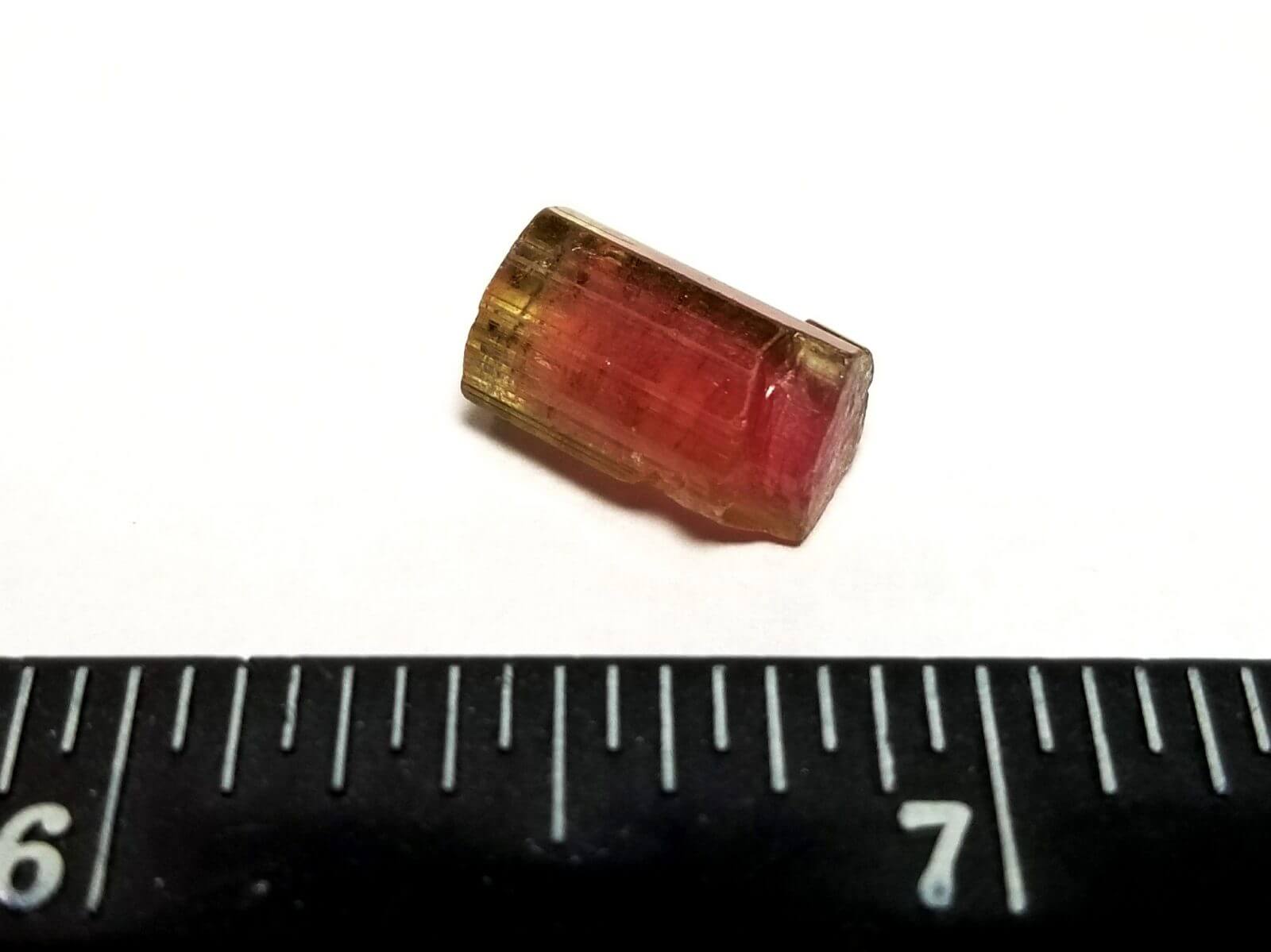 Tourmaline Multi-color Rough Specimen 1/2"x1/4" 7.50 Crts - Image 5