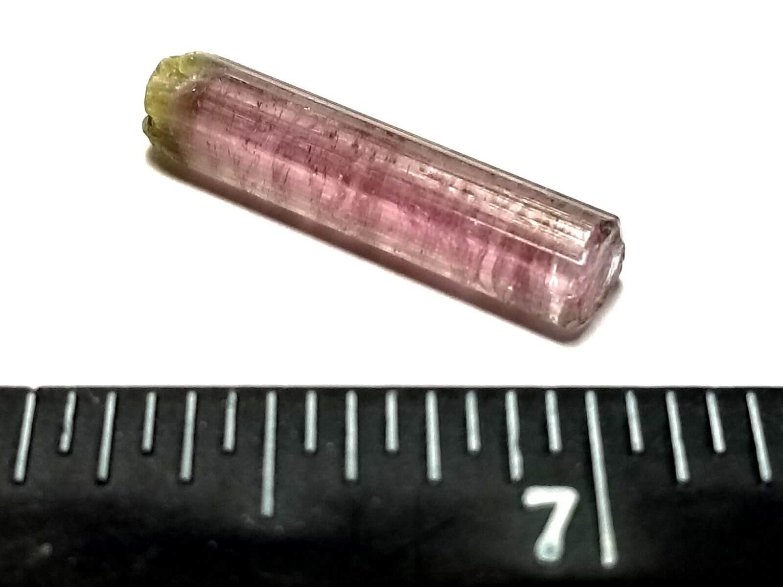 Tourmaline Multi-color Rough Specimen 3/4"x1/4" 7.35 Crts - Image 4