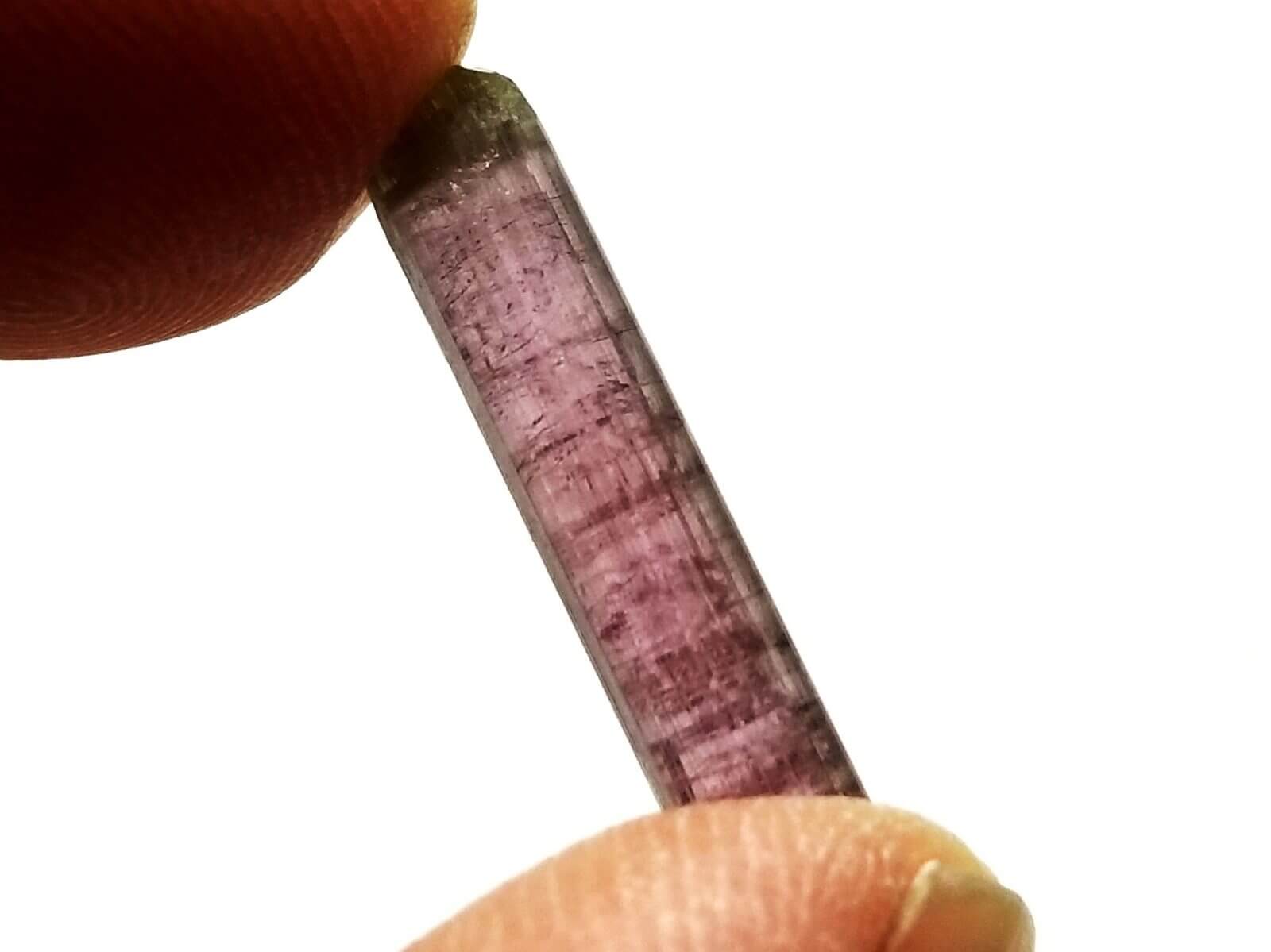 Tourmaline Multi-color Rough Specimen 3/4"x1/4" 7.35 Crts - Image 5