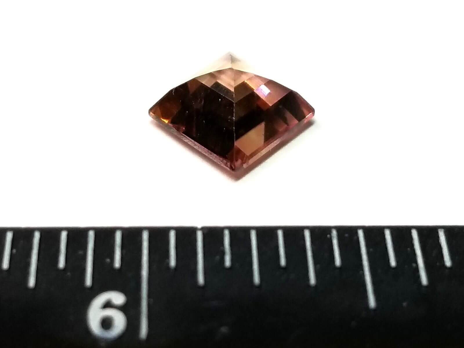 Tourmaline Rose Pink Square 8mm 2.90Crts - Image 2