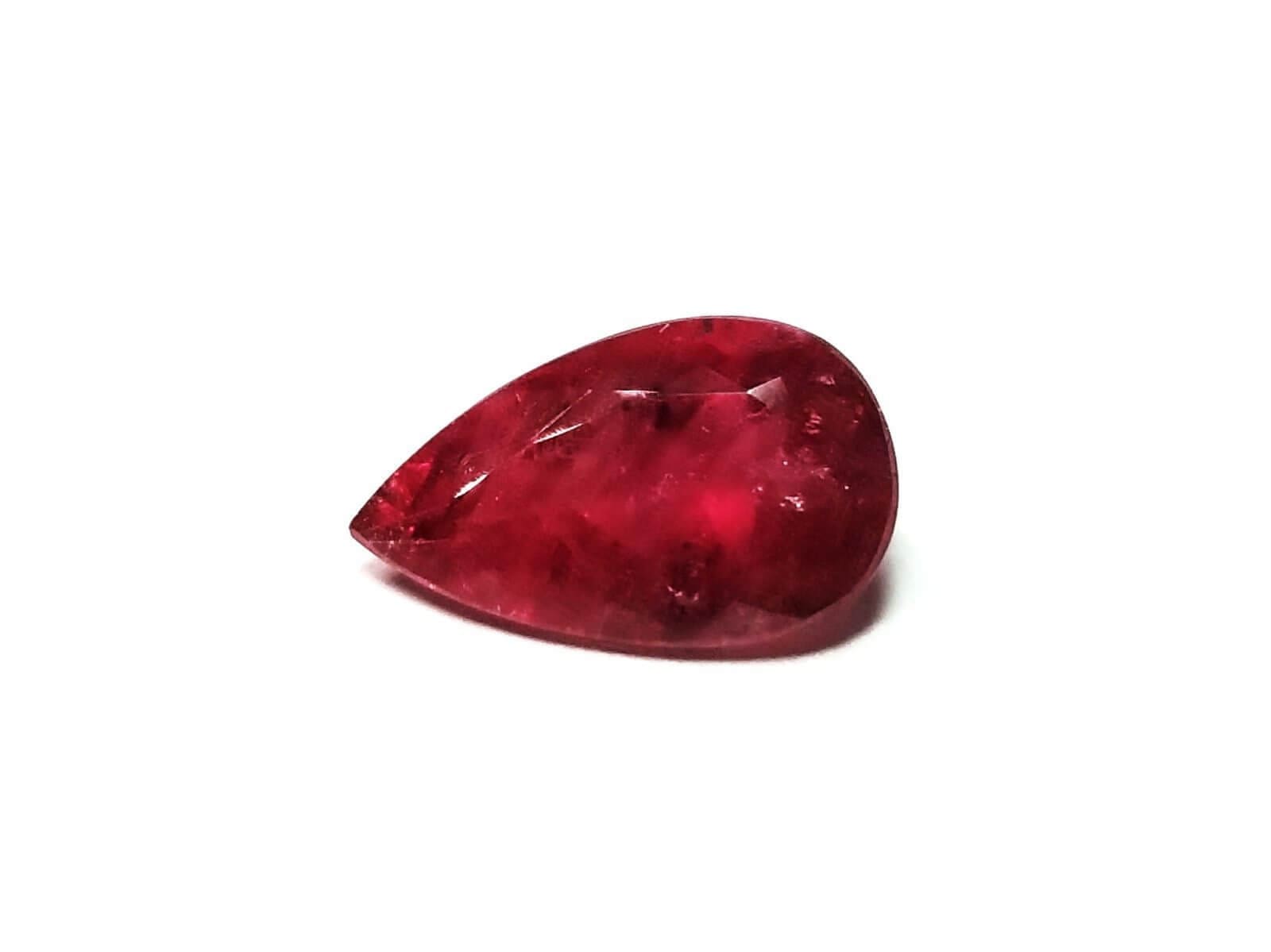 Tourmaline Rubellite Pear 12x7mm 2.50Crts