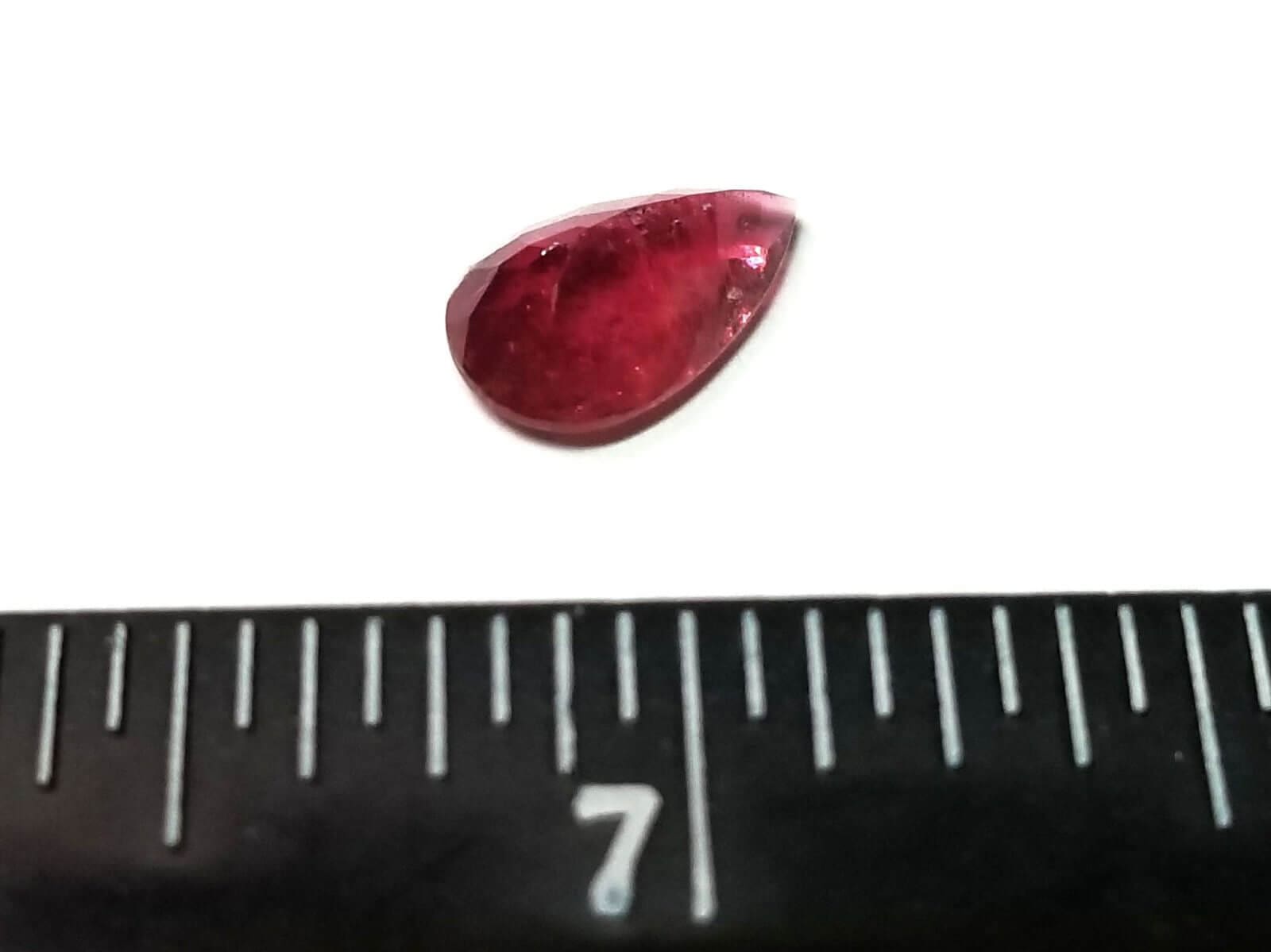 Tourmaline Rubellite Pear 12x7mm 2.50Crts - Image 2