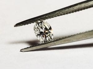 Diamond White Oval SI1 5x4mm 0.30crts
