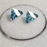 (M2) Topaz Blue Fantasy Triangles 8.75x8mm 2.18ctw (2Pcs)