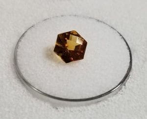Citrine Fantasy Hexagon 7mm 1.31crts