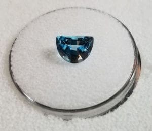 Topaz Blue Fantasy Shield 8x6mm 1.61crts