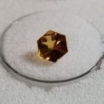 (S2) Citrine Fantasy Hexagon 7mm 1.32crts