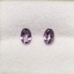 Amethyst Rose Oval 5x3mm (2Pcs)