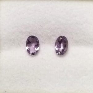 Amethyst Rose Oval 5x3mm (2Pcs)