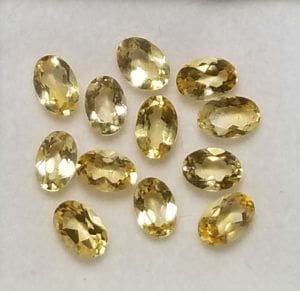 Citrine Oval 6x4mm (12Pcs)