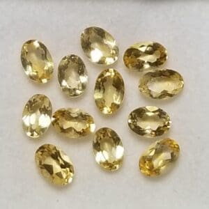Citrine Oval 6x4mm (12Pcs)
