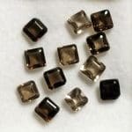Quartz Smoky Mixed Shade Square 4mm (12Pcs)
