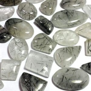 Quartz Tourmalated Cabochon Mix (10Pcs) ~ BUY 2 GET 1 FREE!