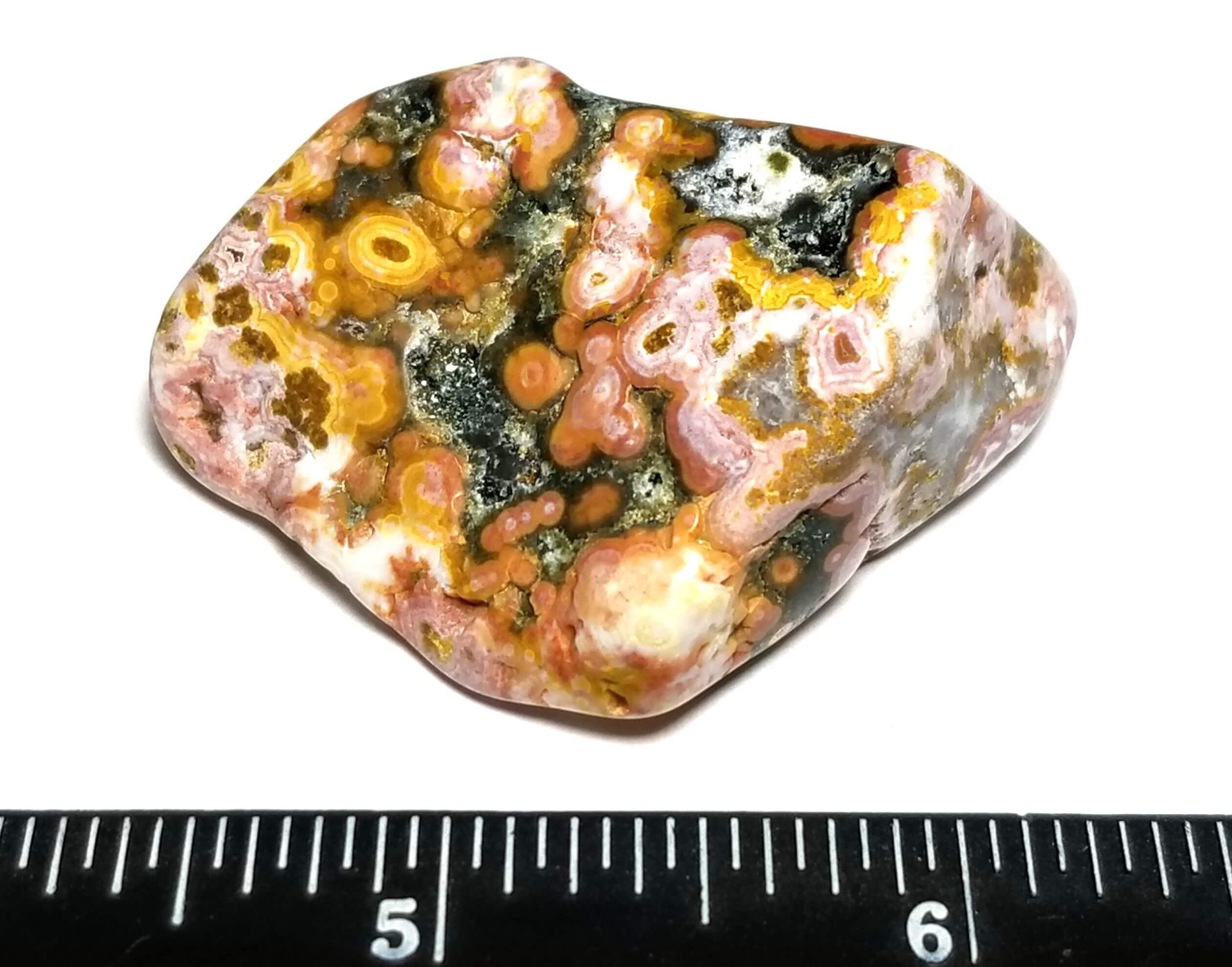 (Q3) Jasper Ocean Polished freeform 1.75"x1.25" 209 Crts - Image 3