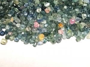 Sapphire Montana Rough Specimen Heated 2-4.5mm Mixed Color (40 Pcs)