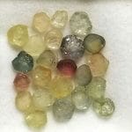 Sapphire Montana Mixed Color Flat Rough Specimen 3.4-4.5mm 9.15 ctw
