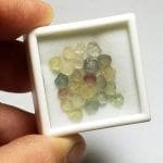 Genuine Montana Sapphire Mixed Color Flat Rough Specimen 3.4-4.5mm 9.15 ctw