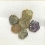 Sapphire Montana Mixed Color Flat Rough Specimen 6-6.5mm 8.63 ctw