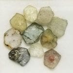 Sapphire Montana Mixed Color Flat Rough Specimen 7-8mm 11.42 ctw