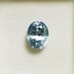 Aquamarine (w/black Tourmaline) Oval 10.45x8mm 3.38crts