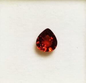 Garnet Spessartite Pear 7.5×6.75mm 1.79crts