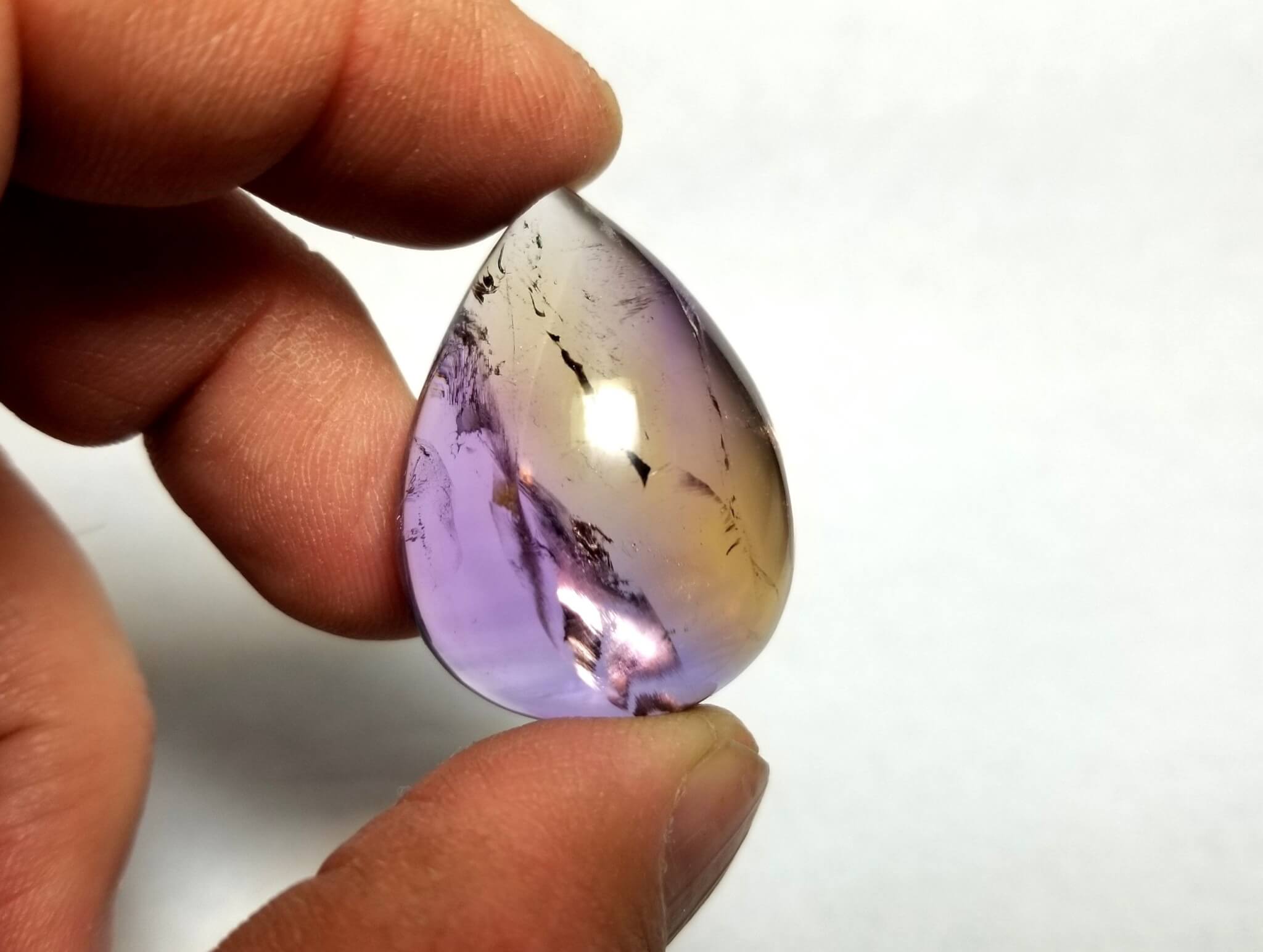 Ametrine Cabochon Pear 37.25x27mm 93.32Crts - Image 4
