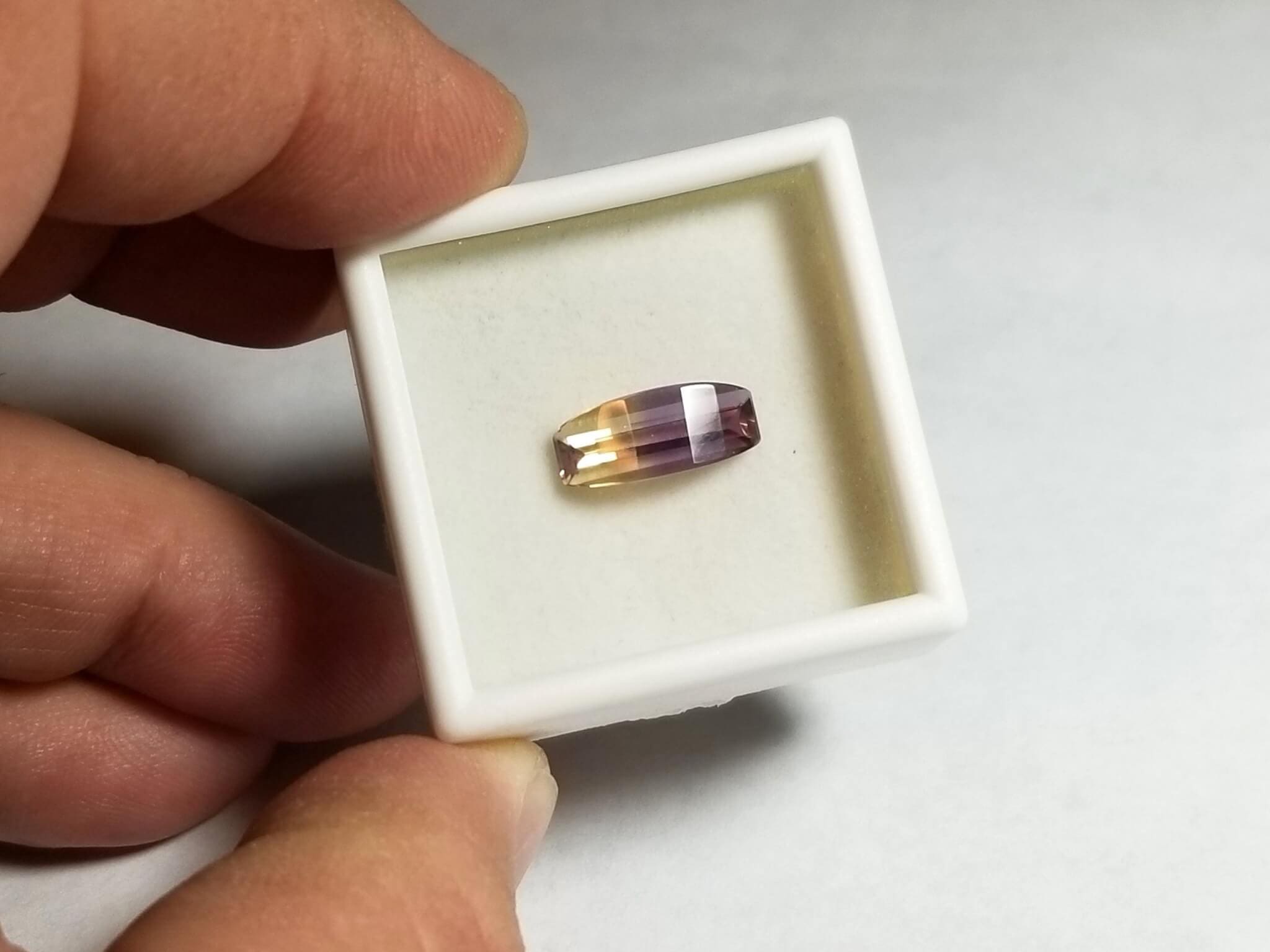 Ametrine Emerald Lens Cut 14x6mm 2.80Crts - Image 3