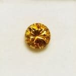 Citrine Round Fantasy Starburst 9mm 2.86crts