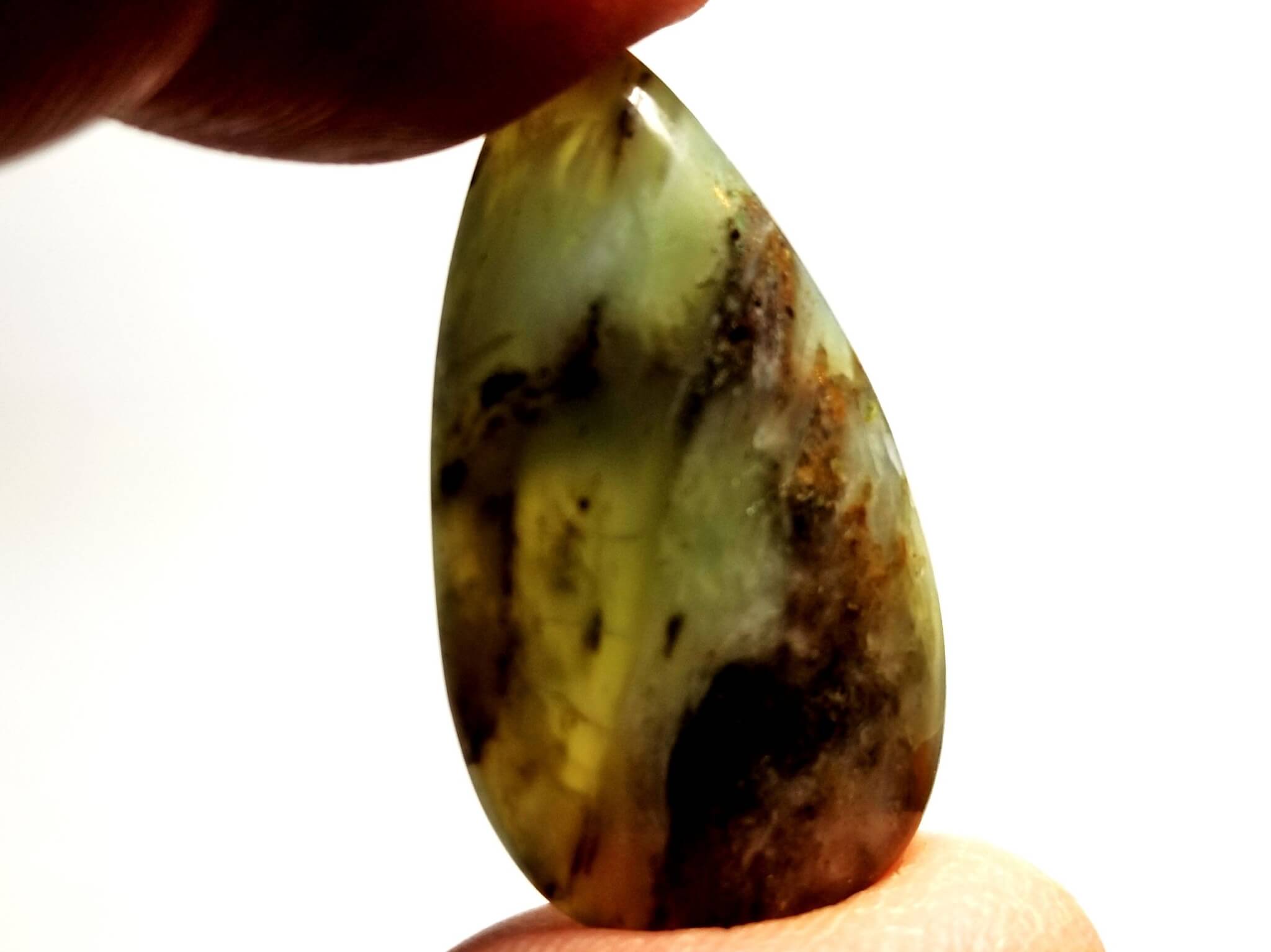 Opal Peruvian Blue Pear 35x19.5mm 26.20crts - Image 3