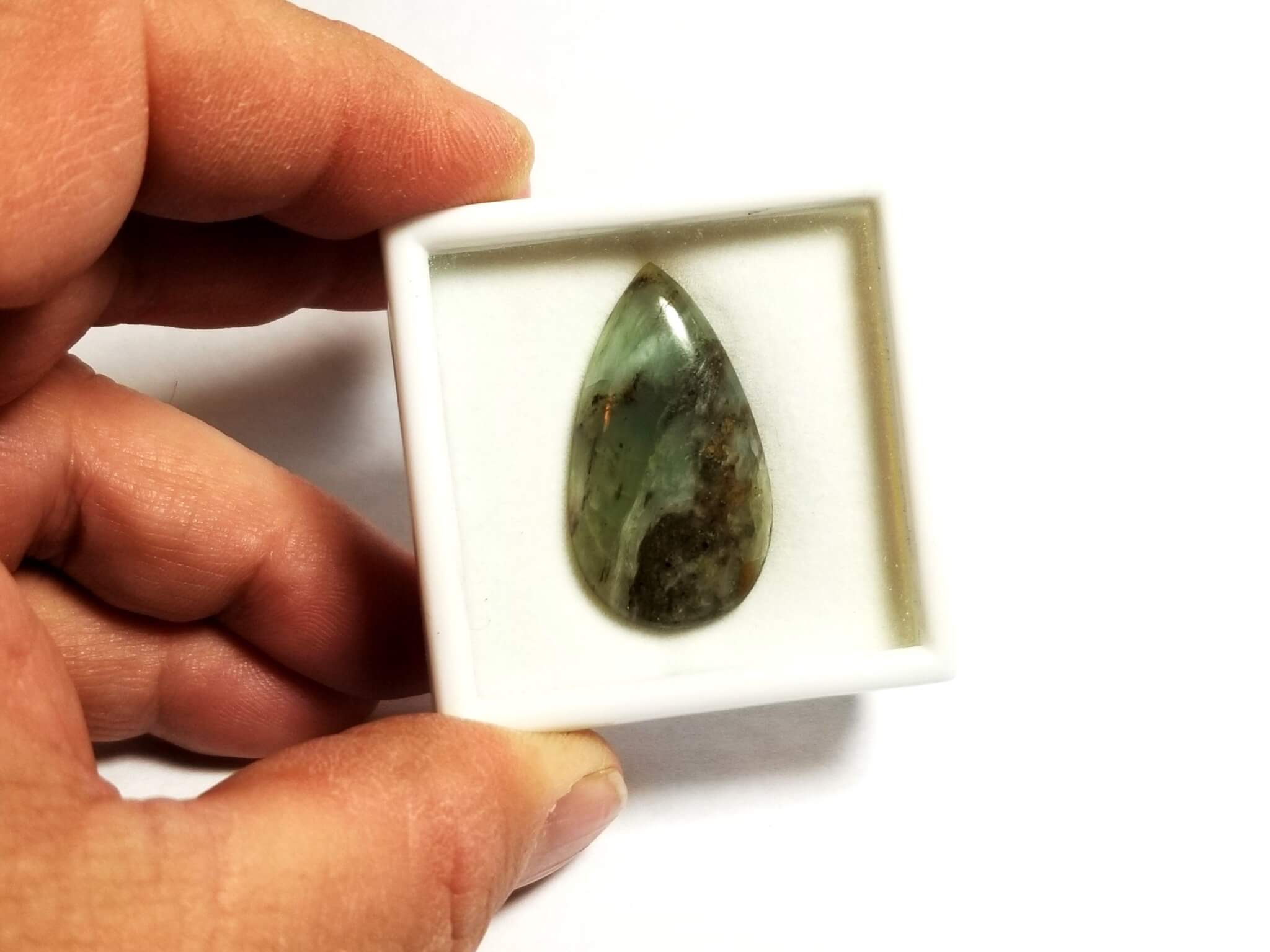 Opal Peruvian Blue Pear 35x19.5mm 26.20crts - Image 4