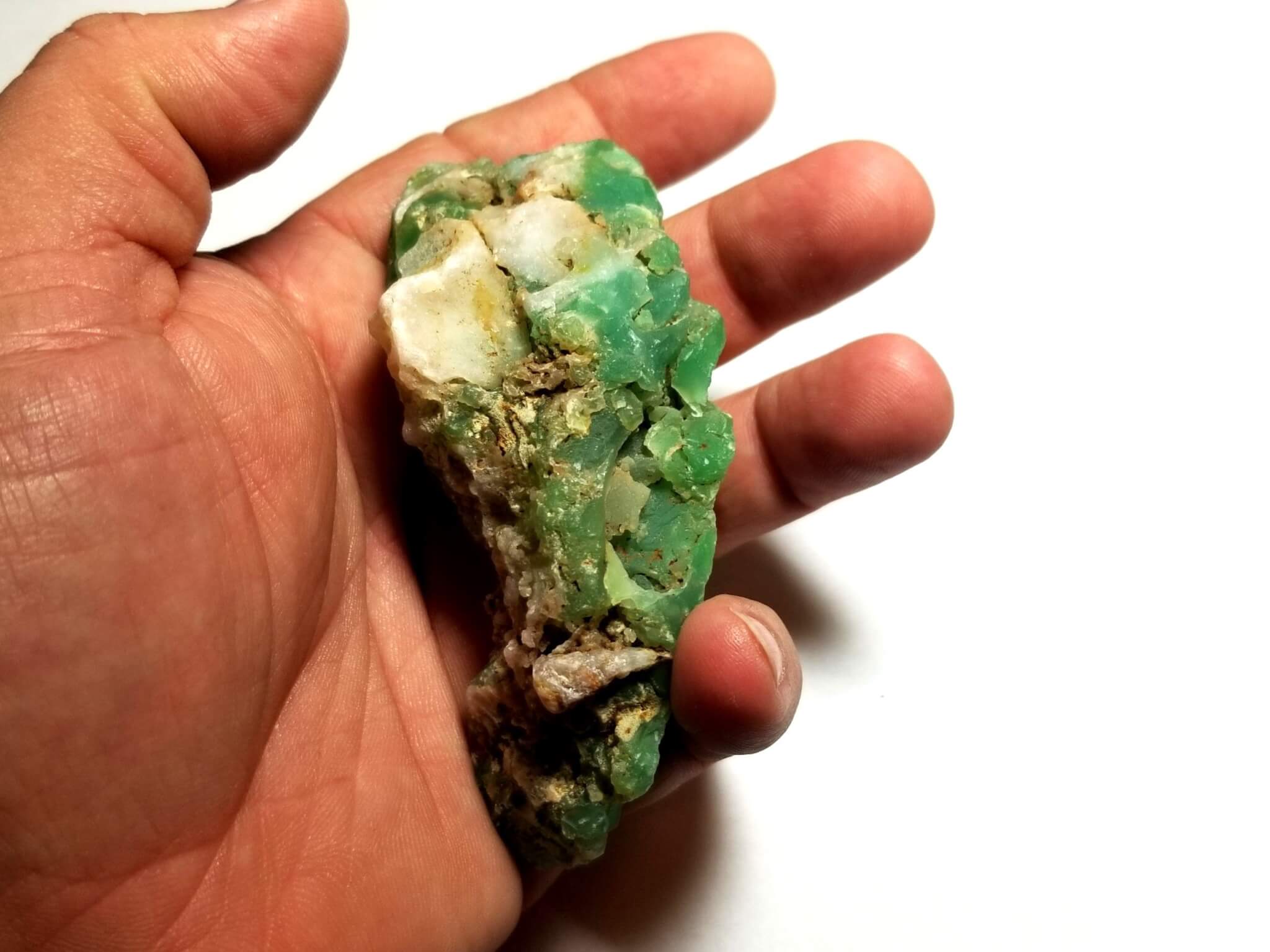 (J7) Chrysoprase Marlborough Australia Specimen 3.5"Lx1.5"Wx1.50"H 106Grams - Image 5