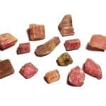 Tourmaline Pink Mixed Color Rough Specimen 18x7mm-7x5mm 74Ctw (13Pcs)
