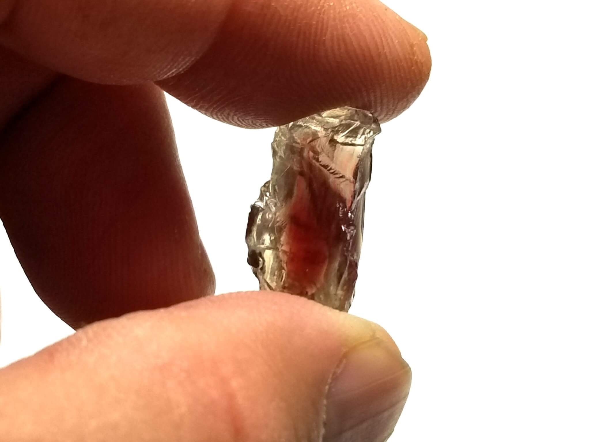 (H6) Sunstone Oregon Red Specimen Rough 0.60"x 0.50" In. 18.70Crts - Image 3